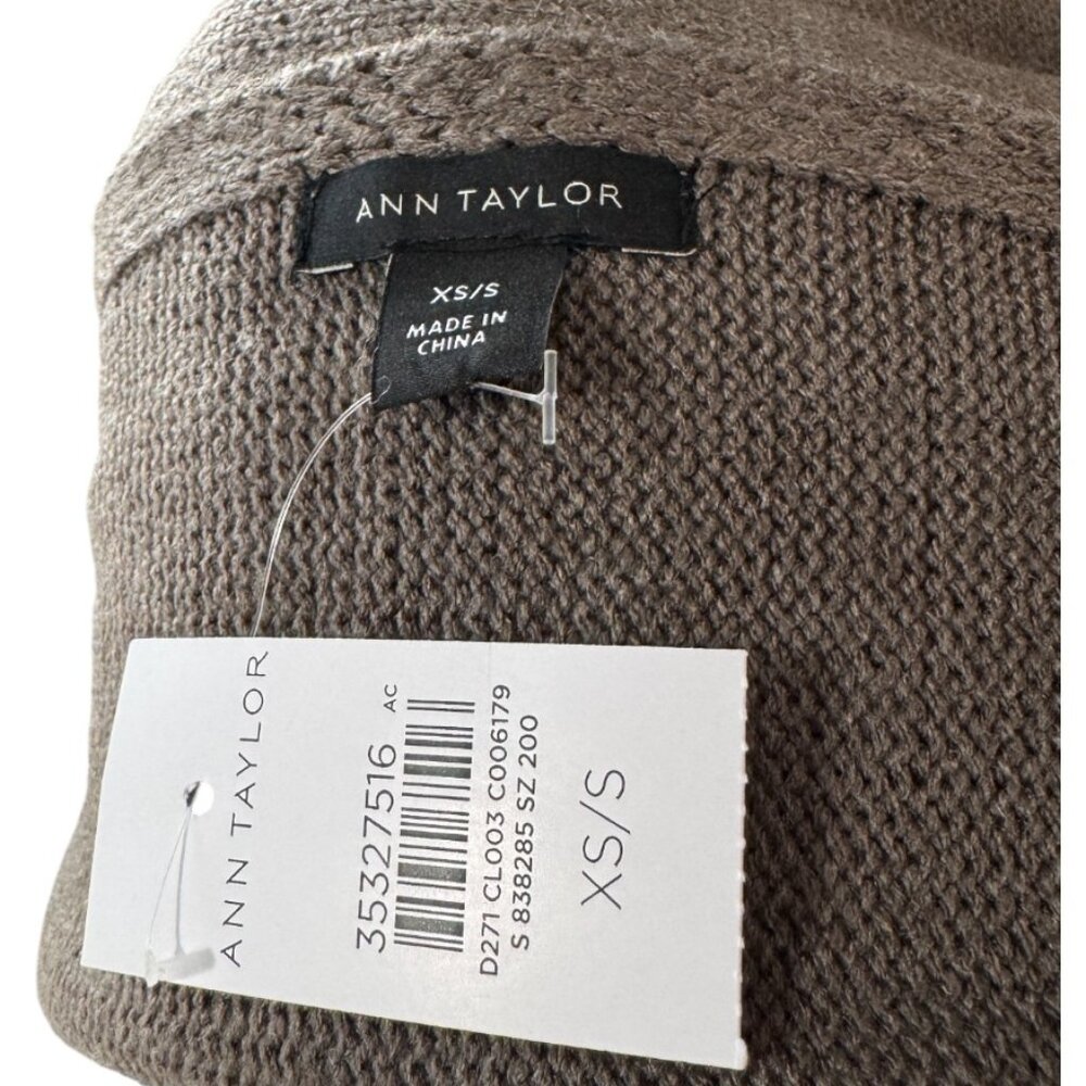 NWT Ann Taylor Knit Ribbed Sweater Poncho | Size XS/S - Picture 6 of 8